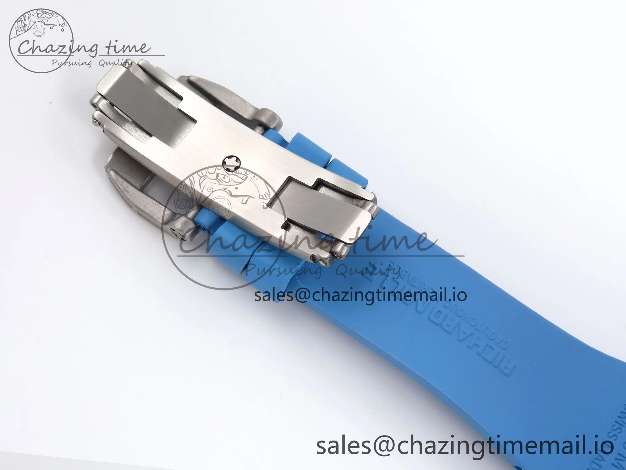 RM56-02 Transparent Tourbillon RMF Best Edition Skeleton Blue Dial on Blue Rubber Strap ZeroBulk 9254