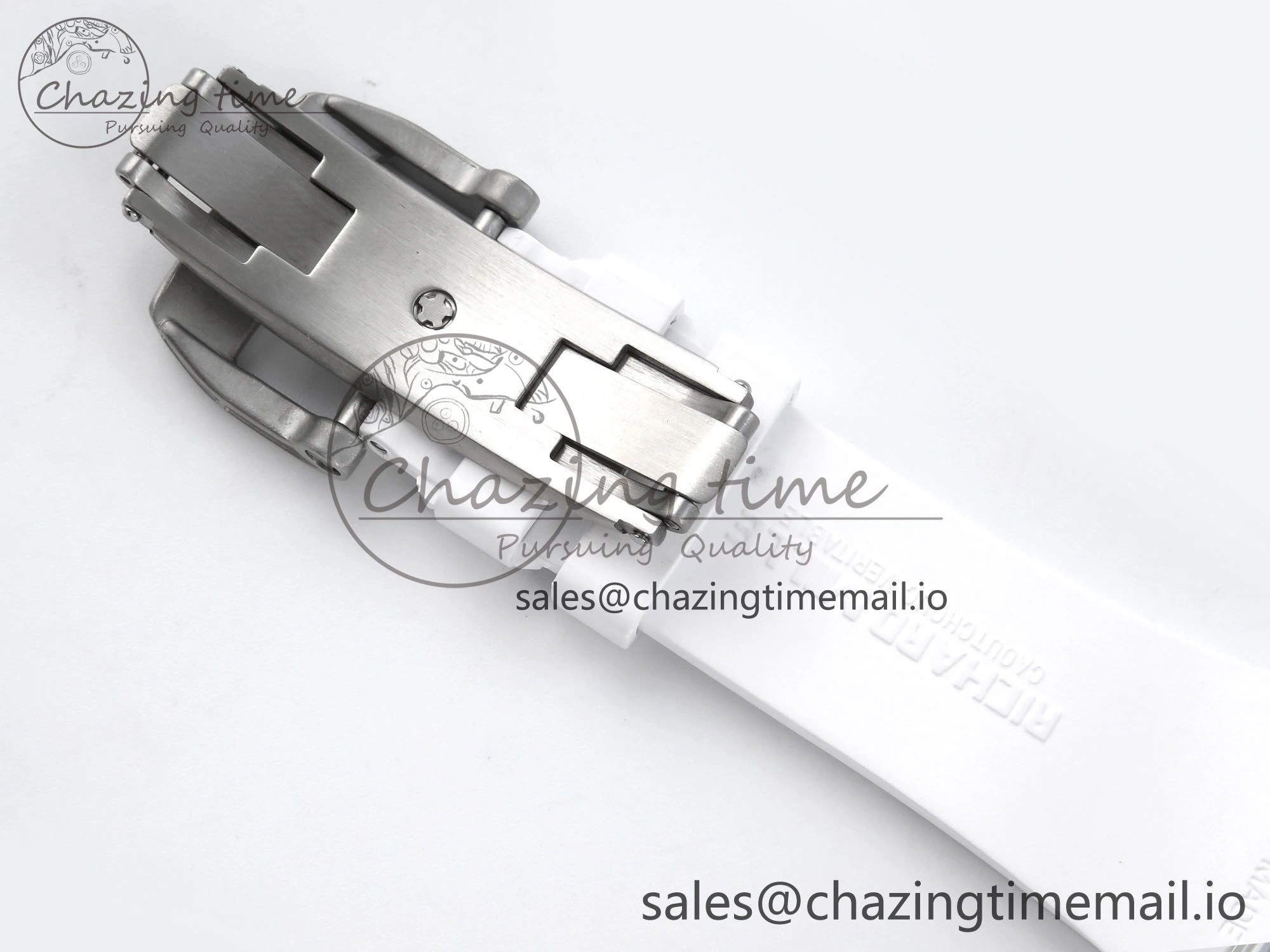 RM56-02 Transparent Tourbillon RMF Best Edition Skeleton Dial Blue Hands on White Rubber Strap EasyCare 9233