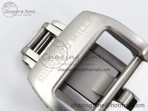 RM57 Green Transparent Tourbillon RMF Best Edition Silver Dragon Eagle Dial on White Rubber Strap WellDesigned 9299