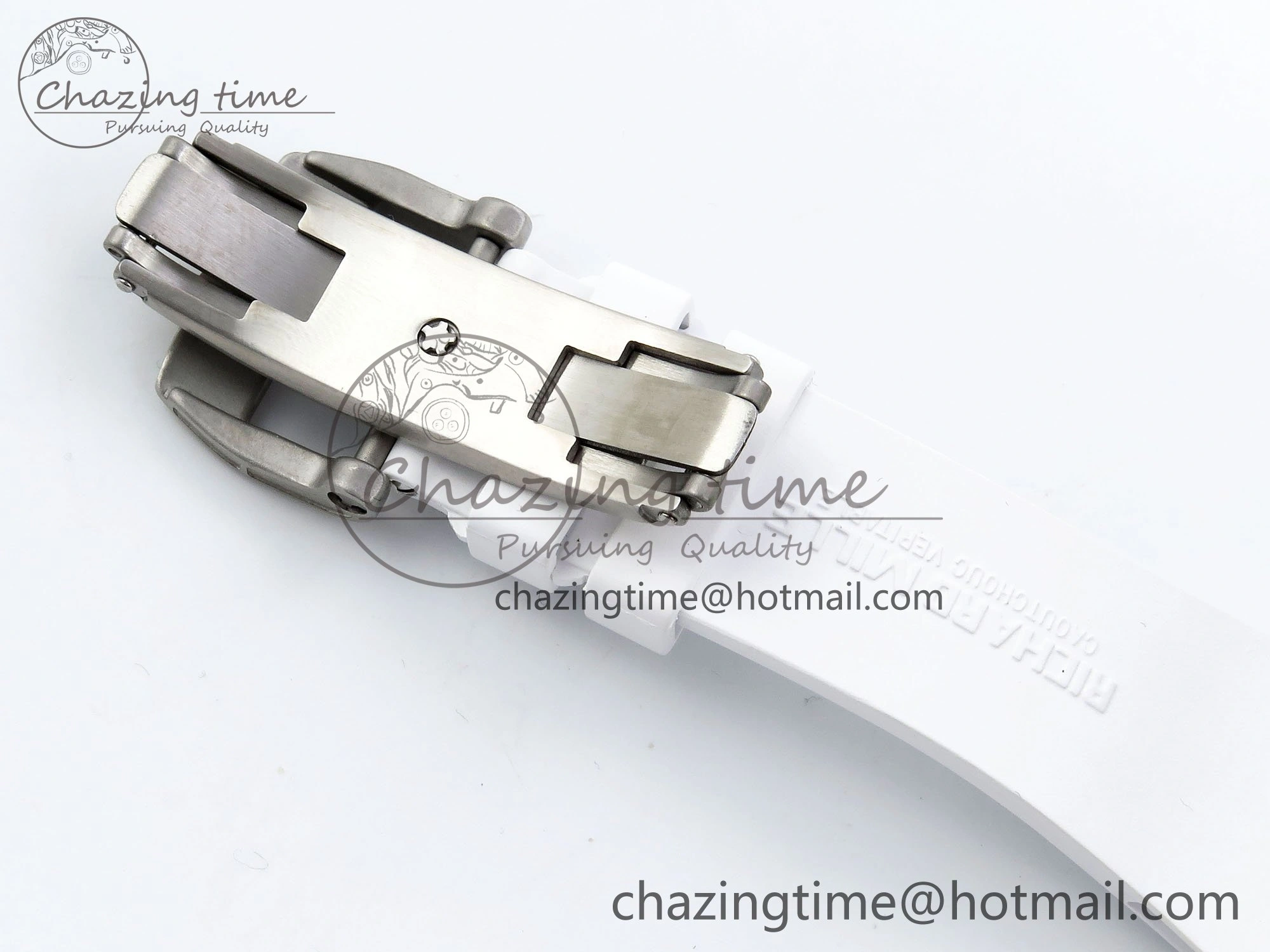 RM57 Green Transparent Tourbillon RMF Best Edition Silver Dragon Eagle Dial on White Rubber Strap WellDesigned 9299