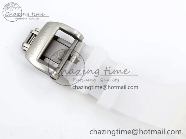 WaterResistant RM57 Transparent Tourbillon RMF Best Edition Silver Dragon Eagle Dial on Transparent Rubber Strap 9295