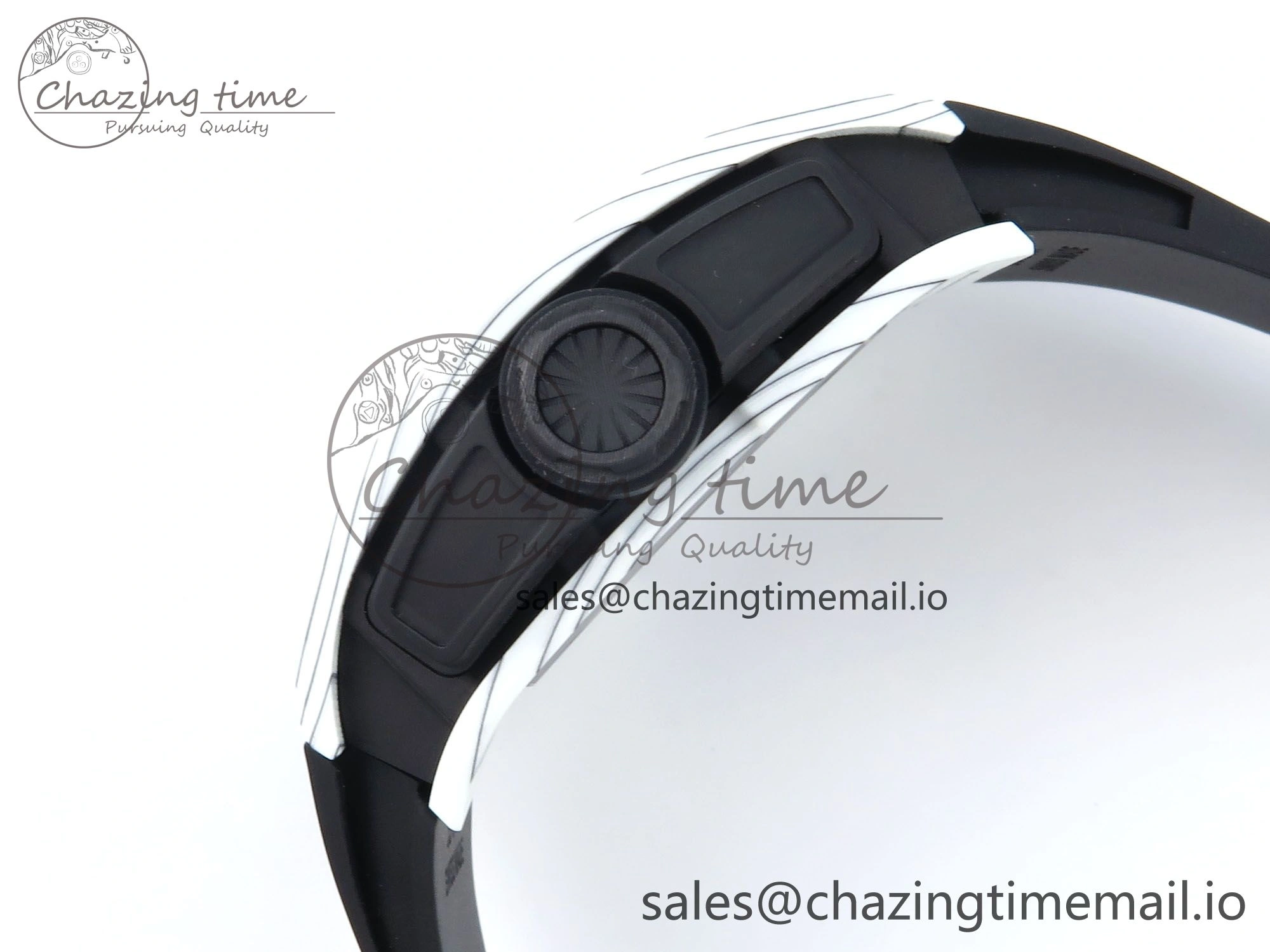 RM61-01 Yohan Blake White NTPT APSF 1:1 Best Edition on Black Rubber Strap RMUL2 Super Clone Popular 9226