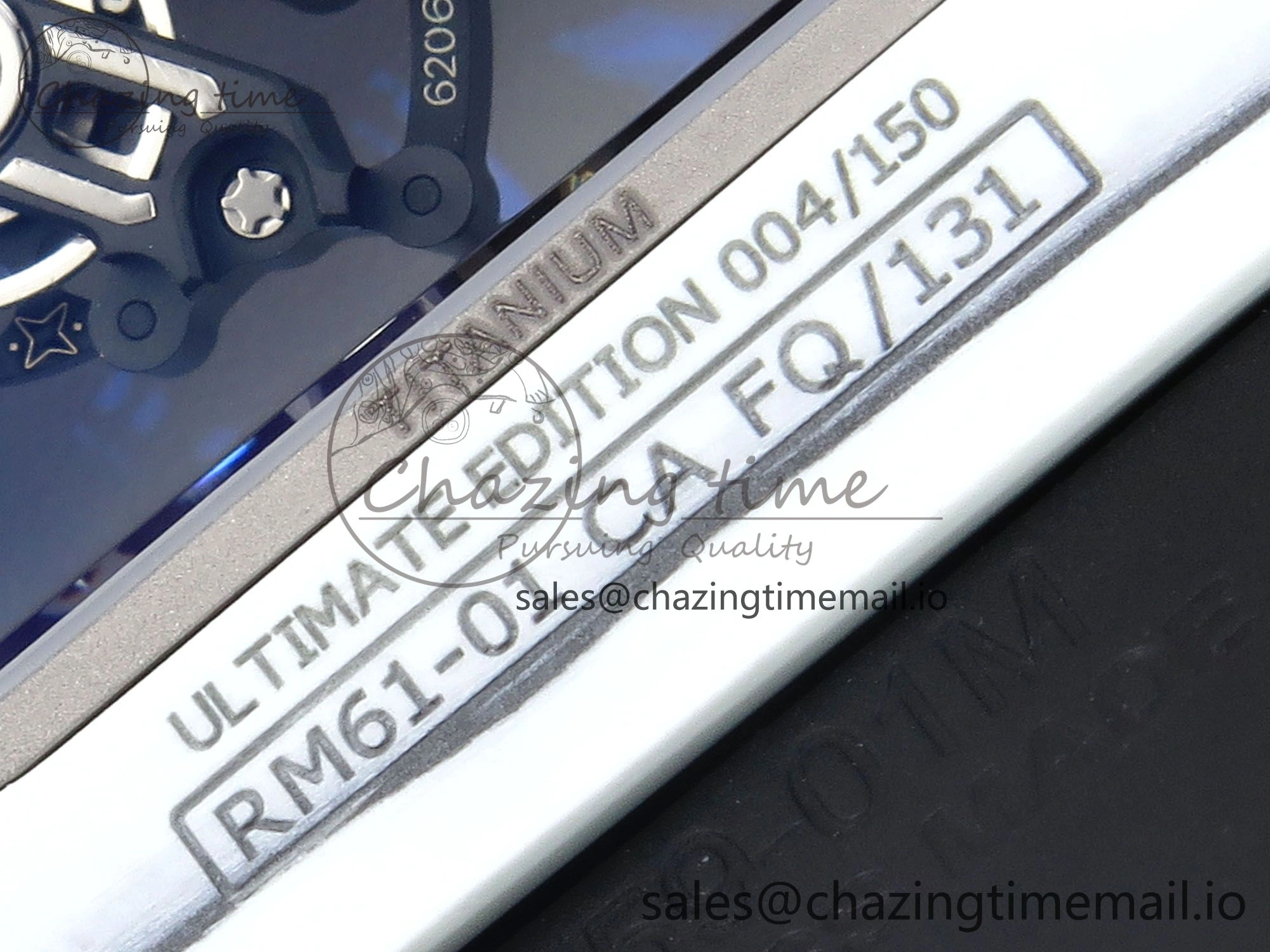 RM61-01 Yohan Blake White NTPT APSF 1:1 Best Edition on Black Rubber Strap RMUL2 Super Clone Popular 9226