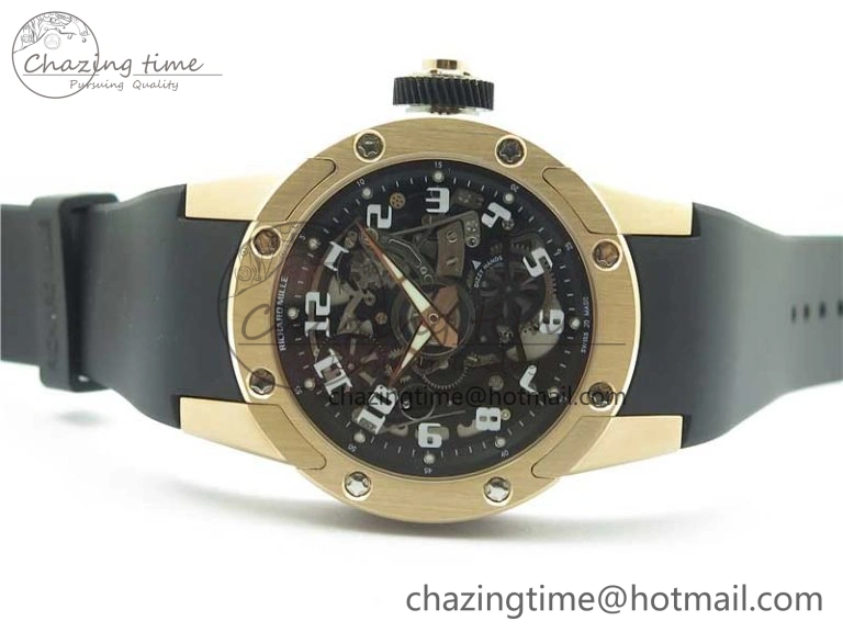 RM63-01 RG V9F Best Edition Crystal Dial on Black Rubber Strap A23J Sophisticated 9404
