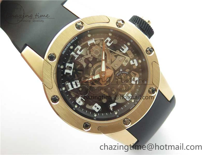 RM63-01 RG V9F Best Edition Crystal Dial on Black Rubber Strap A23J Sophisticated 9404