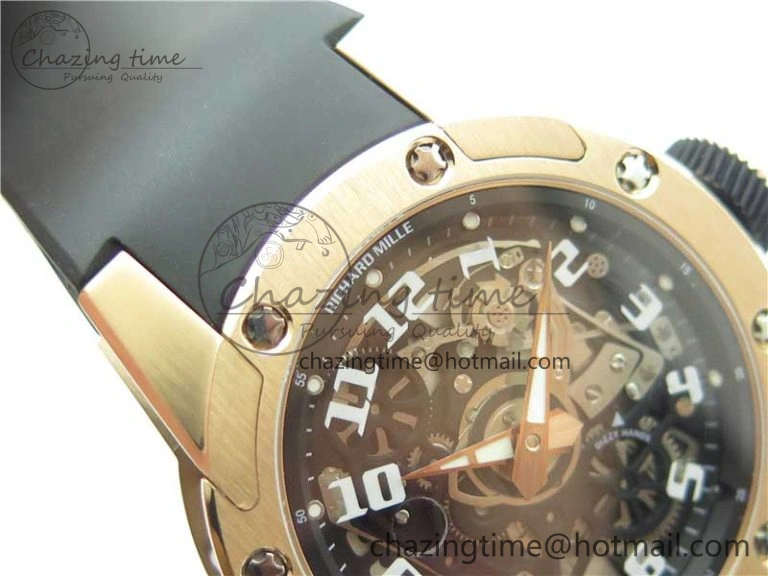 RM63-01 RG V9F Best Edition Crystal Dial on Black Rubber Strap A23J Sophisticated 9404