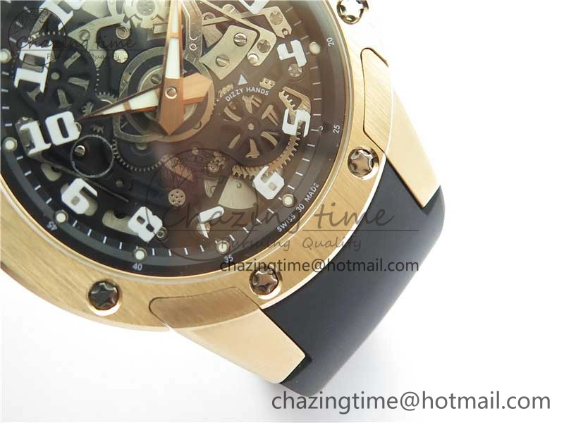RM63-01 RG V9F Best Edition Crystal Dial on Black Rubber Strap A23J Sophisticated 9404