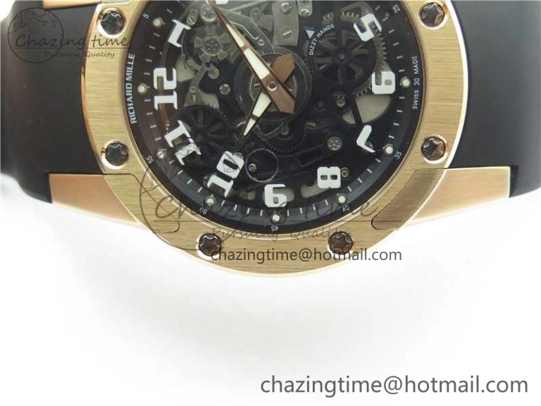 RM63-01 RG V9F Best Edition Crystal Dial on Black Rubber Strap A23J Sophisticated 9404