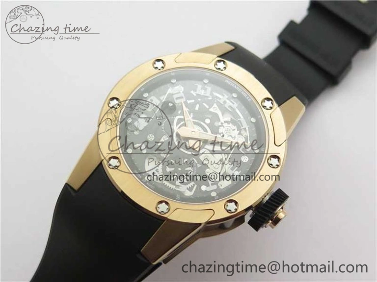 RM63-01 RG V9F Best Edition Crystal Dial on Black Rubber Strap A23J Sophisticated 9404