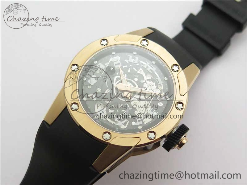 RM63-01 RG V9F Best Edition Crystal Dial on Black Rubber Strap A23J Sophisticated 9404