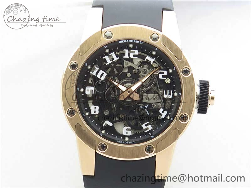 RM63-01 RG V9F Best Edition Crystal Dial on Black Rubber Strap A23J Sophisticated 9404