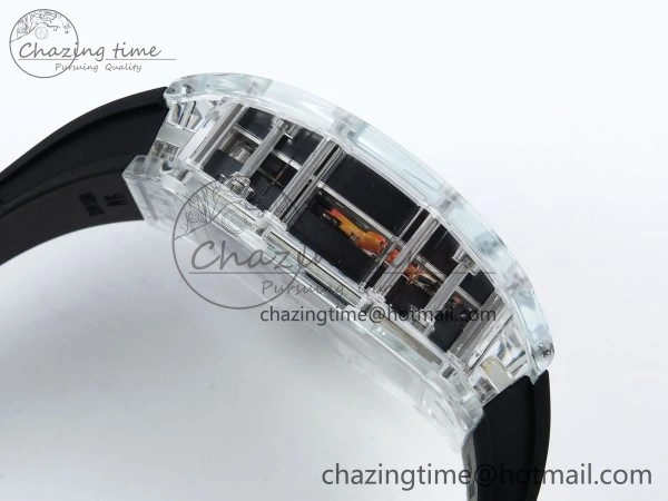RMS10 Tourbillon Transparent RMF Best Edition Koi Fish Dial on Black Rubber Strap Contemporary 9291