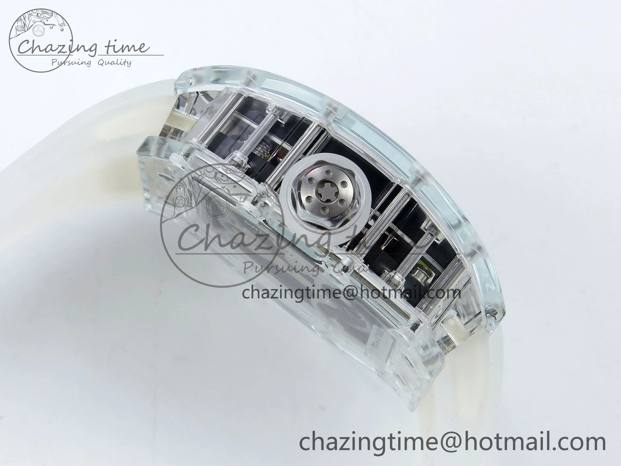 RMS10 Tourbillon Transparent RMF Best Edition Koi Fish Dial on Transparent Rubber Strap Sophisticated 9294