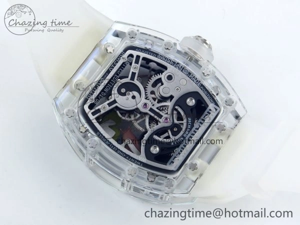 RMS10 Tourbillon Transparent RMF Best Edition Koi Fish Dial on Transparent Rubber Strap Sophisticated 9294
