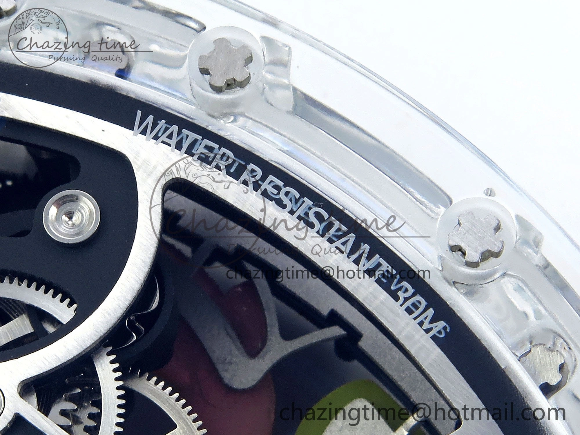 RMS10 Tourbillon Transparent RMF Best Edition Koi Fish Dial on Transparent Rubber Strap Sophisticated 9294