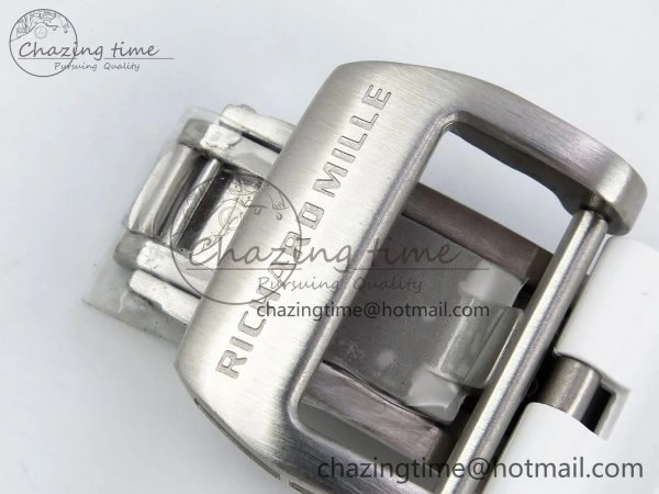 RMS10 Tourbillon Transparent RMF Best Edition Koi Fish Dial on White Rubber Strap Durable 9290