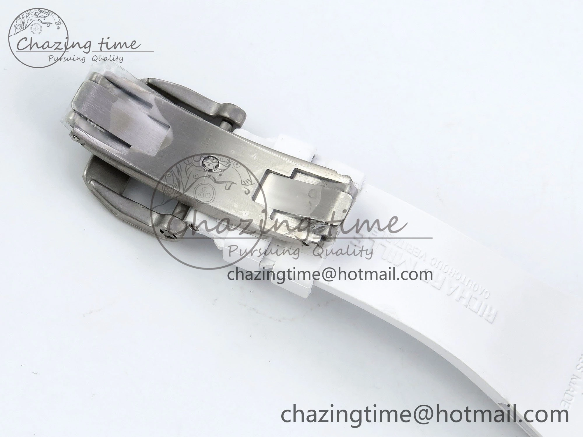 RMS10 Tourbillon Transparent RMF Best Edition Koi Fish Dial on White Rubber Strap Durable 9290