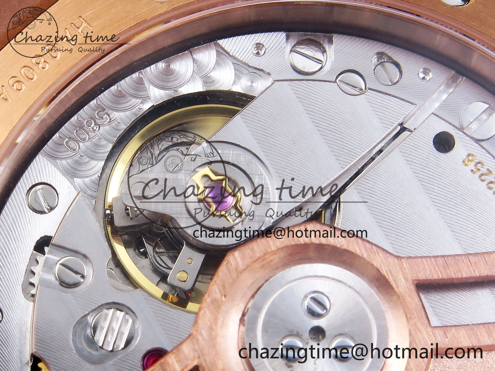 WeatherProof ROYAL OAK 34MM RG BF BEST EDITION BLUE DIAL DIAMONDS BEZEL ON RG BRACELET A 10109