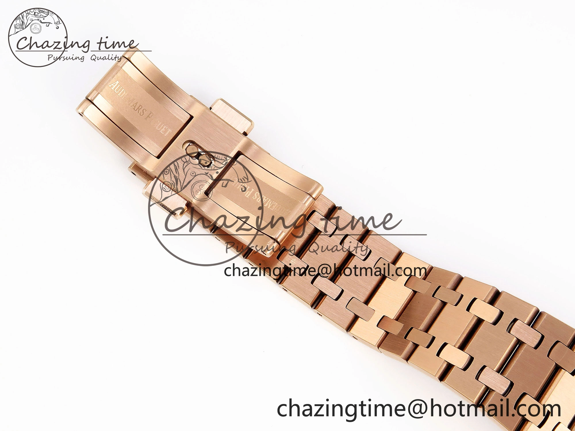 SmartChoice ROYAL OAK 34MM RG BF BEST EDITION WHITE DIAL DIAMONDS BEZEL ON RG BRACELET A 4523