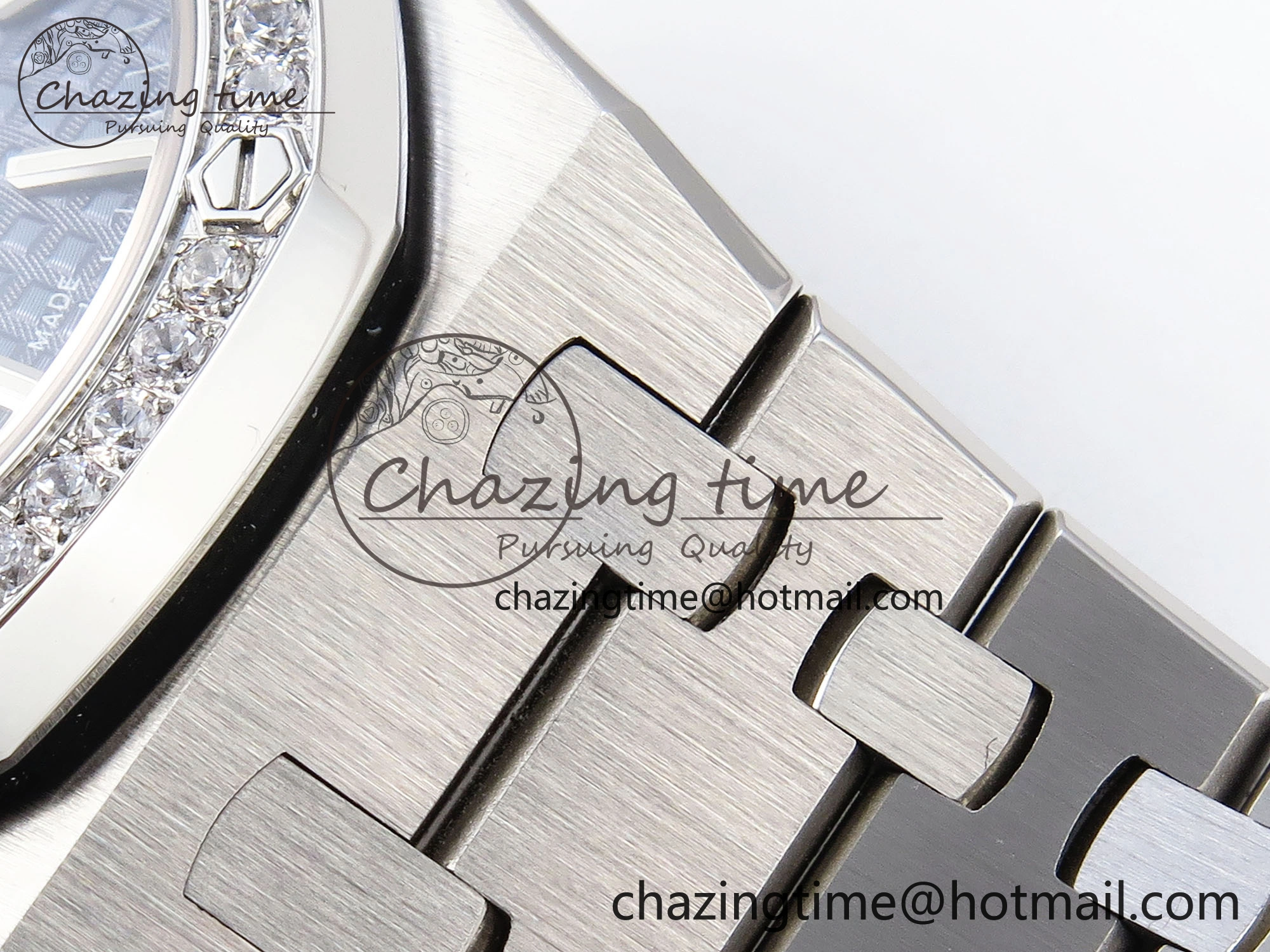 ROYAL OAK 34MM SS BF BEST EDITION BLUE DIAL DIAMONDS BEZEL ON SS BRACELET A Effortless 10103
