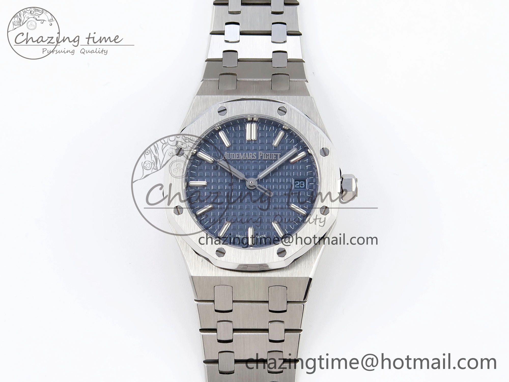 ROYAL OAK 34MM SS BF BEST EDITION BLUE DIAL ON SS BRACELET A TopPick 10104