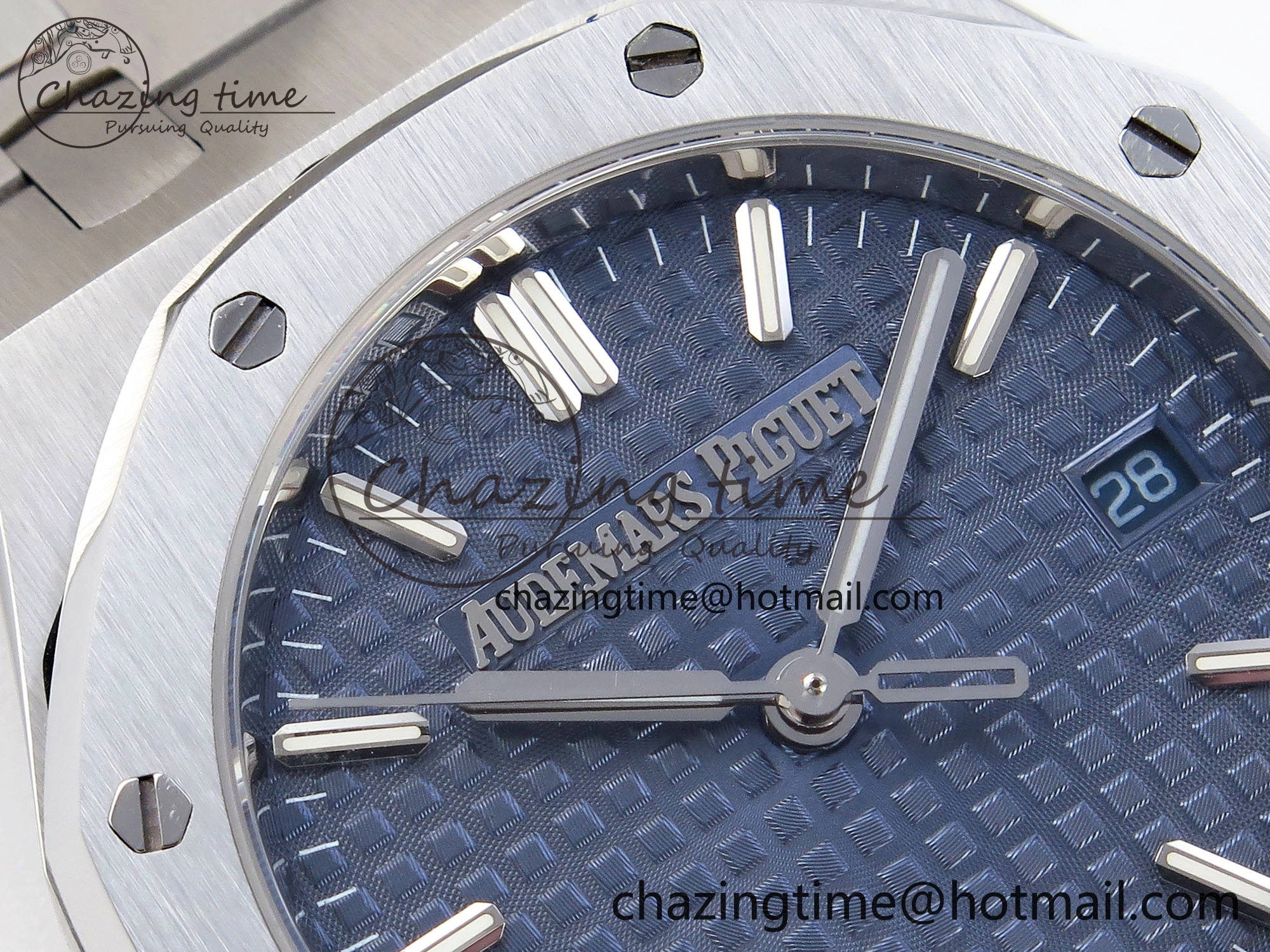 ROYAL OAK 34MM SS BF BEST EDITION BLUE DIAL ON SS BRACELET A TopPick 10104