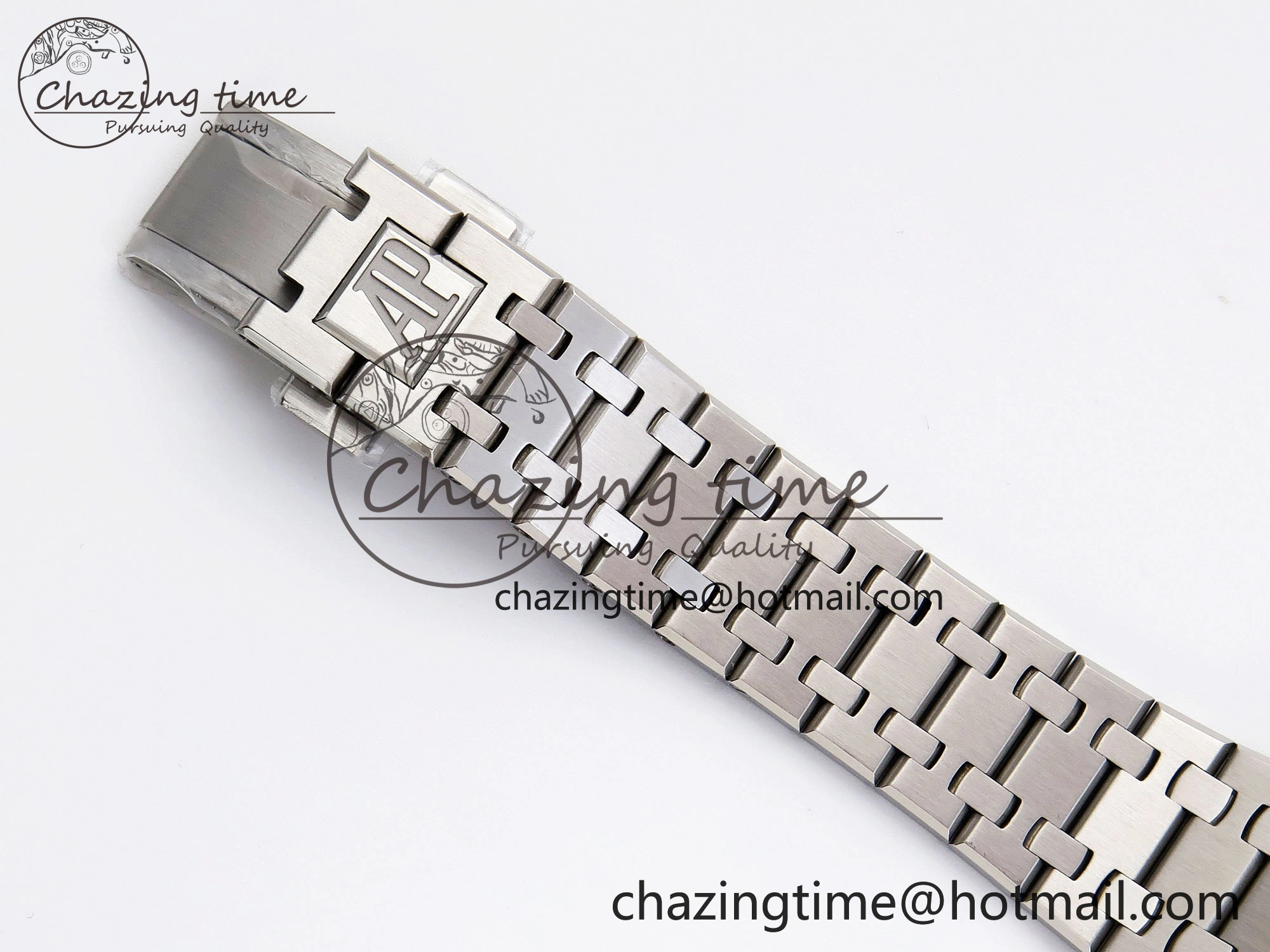 Tailored ROYAL OAK 34MM SS BF BEST EDITION BLUE DIAMONDS DIAL DIAMONDS BEZEL ON SS BRACELET A 4521