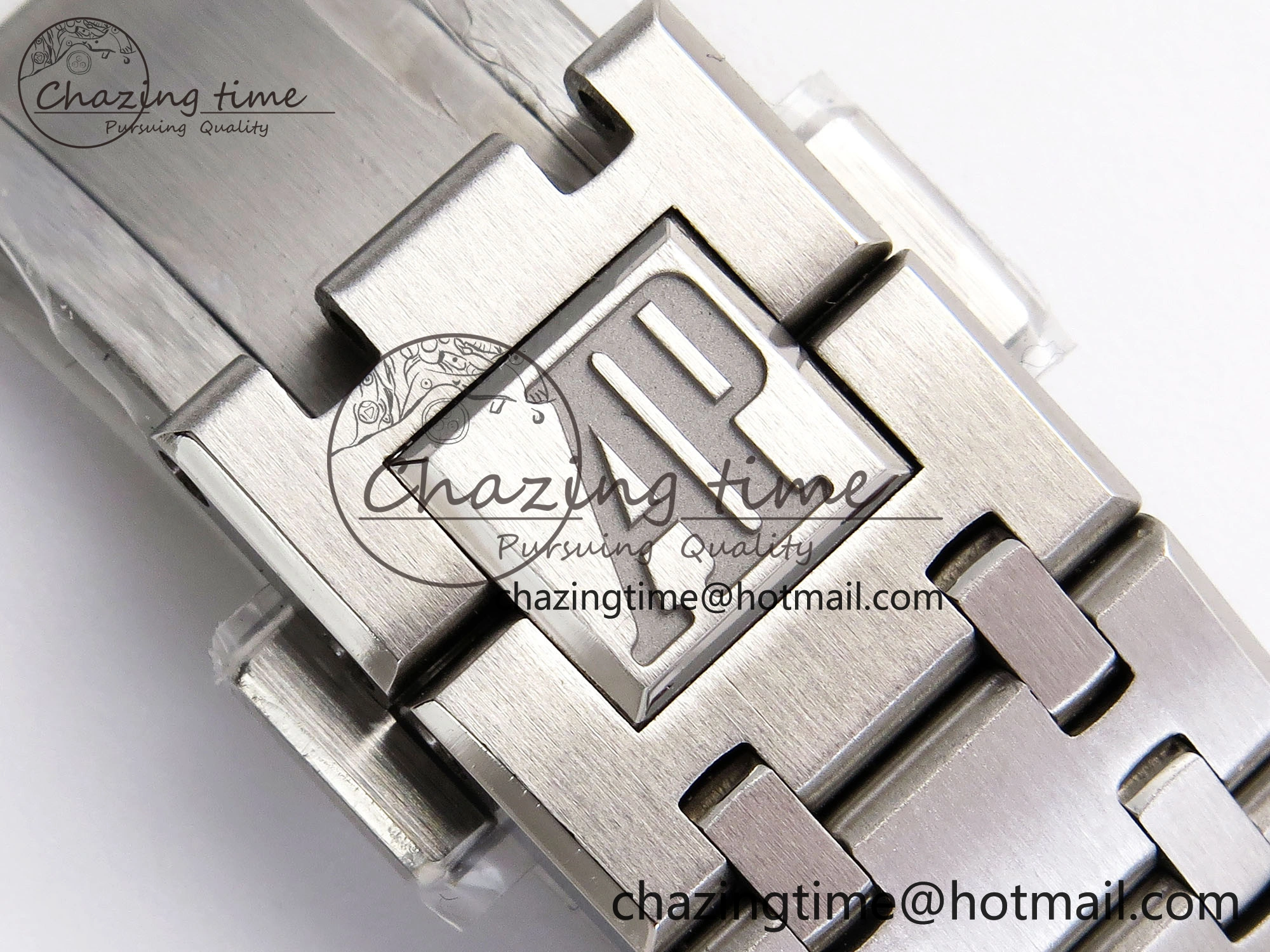 Tailored ROYAL OAK 34MM SS BF BEST EDITION BLUE DIAMONDS DIAL DIAMONDS BEZEL ON SS BRACELET A 4521