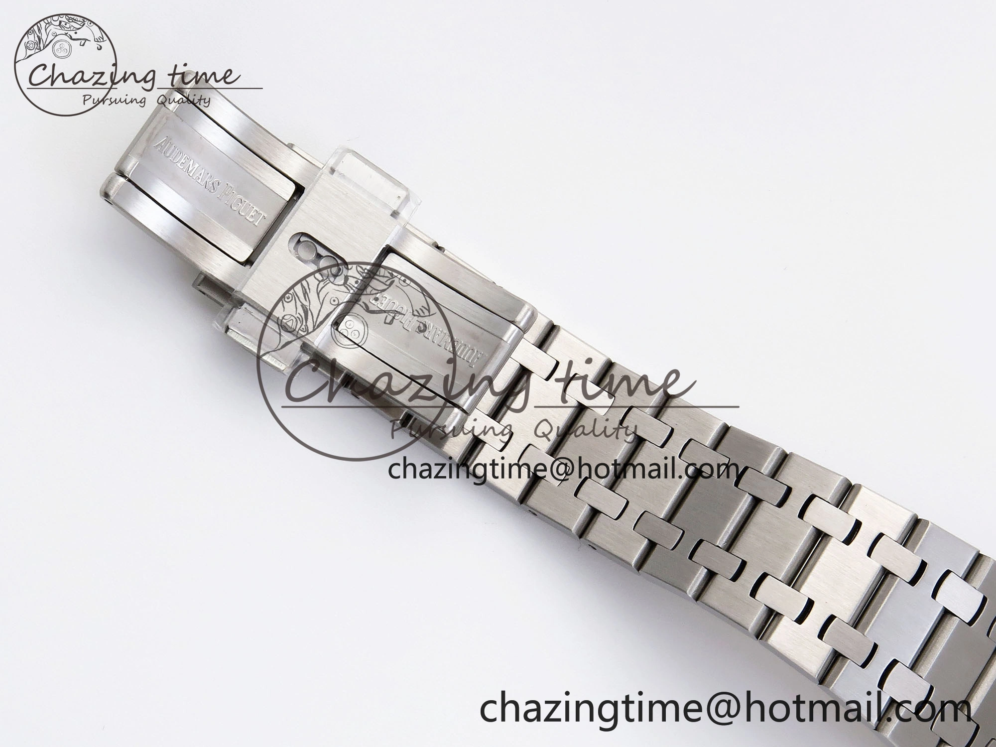 Tailored ROYAL OAK 34MM SS BF BEST EDITION BLUE DIAMONDS DIAL DIAMONDS BEZEL ON SS BRACELET A 4521