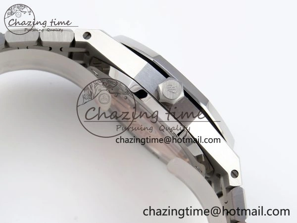 Tailored ROYAL OAK 34MM SS BF BEST EDITION BLUE DIAMONDS DIAL DIAMONDS BEZEL ON SS BRACELET A 4521