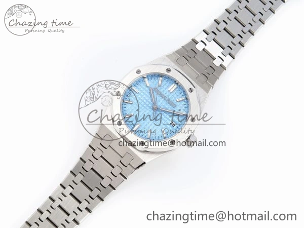 ROYAL OAK 34MM SS BF BEST EDITION ICE BLUE DIAL ON SS BRACELET A Popular 10105