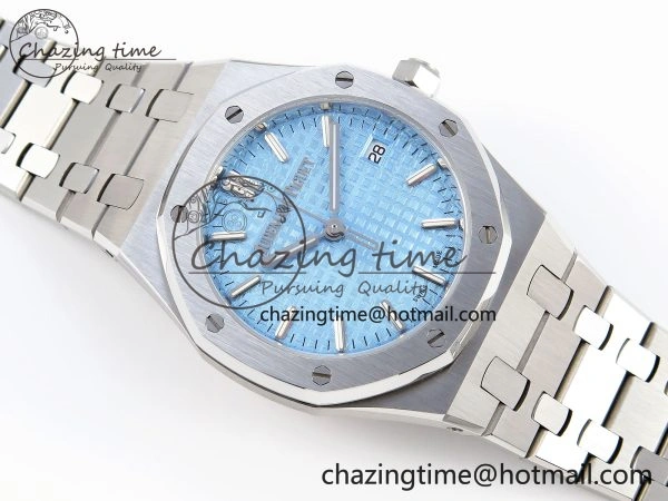 ROYAL OAK 34MM SS BF BEST EDITION ICE BLUE DIAL ON SS BRACELET A Popular 10105