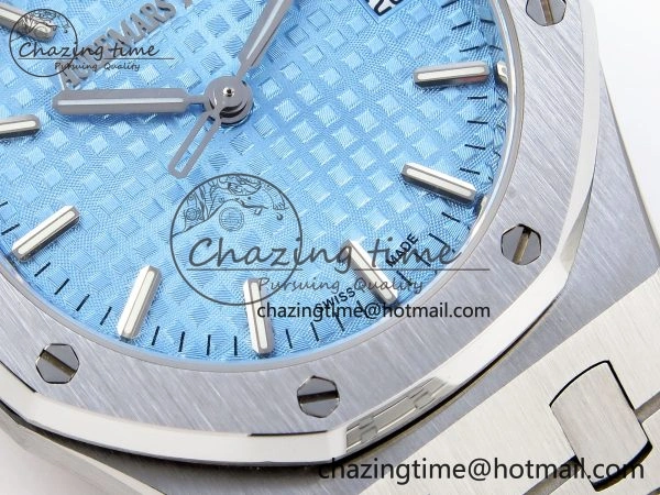 ROYAL OAK 34MM SS BF BEST EDITION ICE BLUE DIAL ON SS BRACELET A Popular 10105