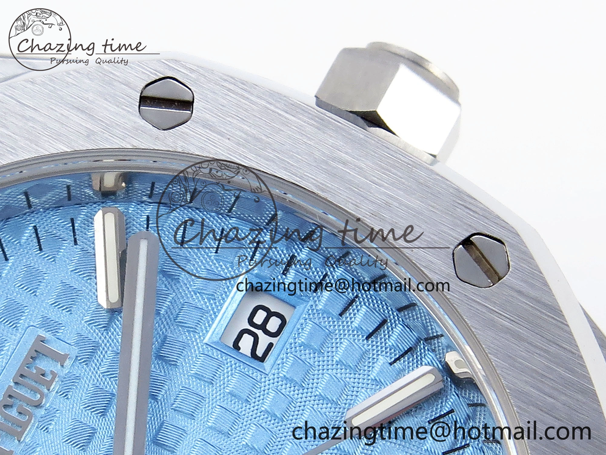 ROYAL OAK 34MM SS BF BEST EDITION ICE BLUE DIAL ON SS BRACELET A Popular 10105