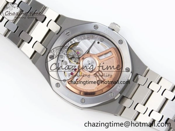 ROYAL OAK 34MM SS BF BEST EDITION WHITE DIAL DIAMONDS BEZEL ON SS BRACELET A SunProtective 10107