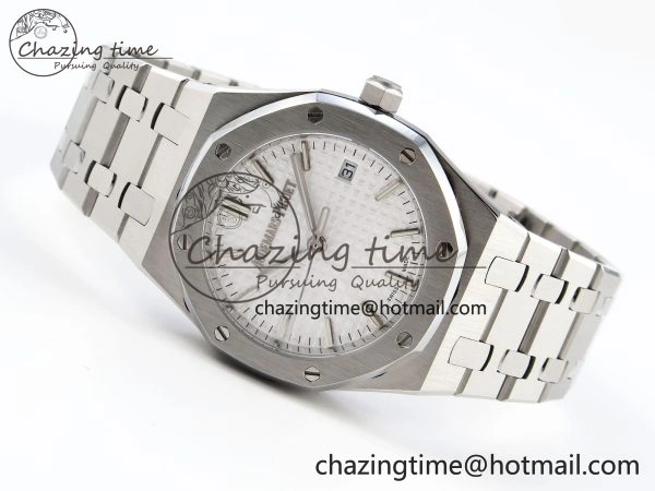 Stylish ROYAL OAK 34MM SS BF BEST EDITION WHITE DIAL ON SS BRACELET A 10100