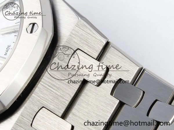 Stylish ROYAL OAK 34MM SS BF BEST EDITION WHITE DIAL ON SS BRACELET A 10100