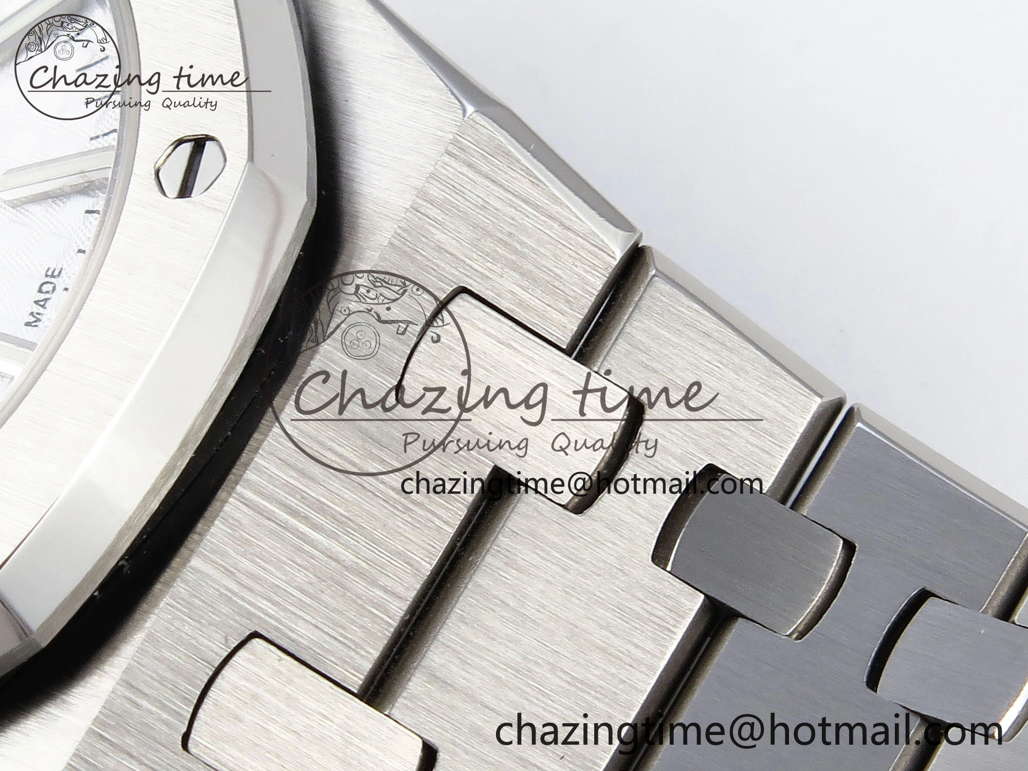 Stylish ROYAL OAK 34MM SS BF BEST EDITION WHITE DIAL ON SS BRACELET A 10100