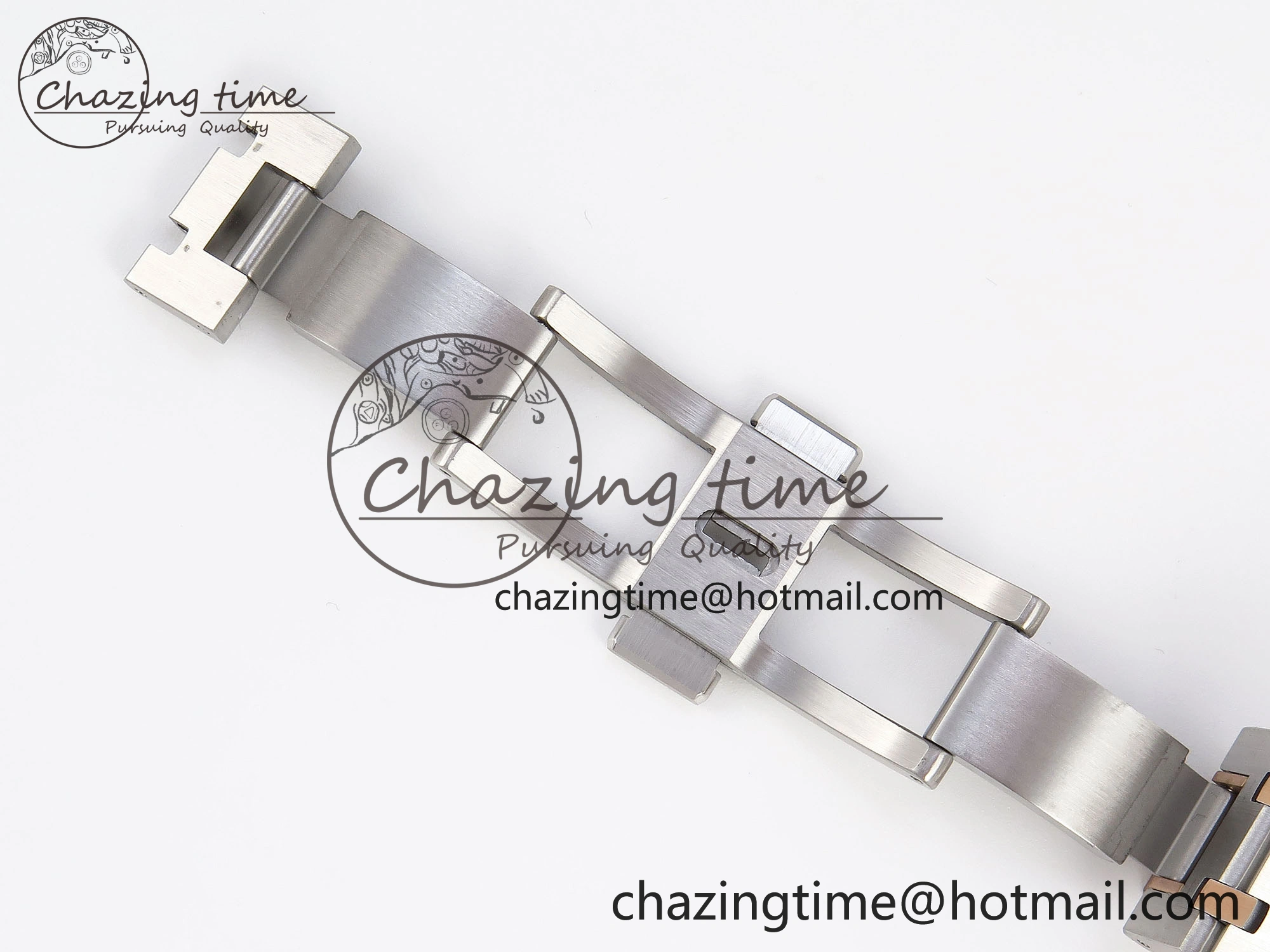 Breathable ROYAL OAK 34MM SS RG BF BEST EDITION WHITE DIAL ON SS RG BRACELET A 10108
