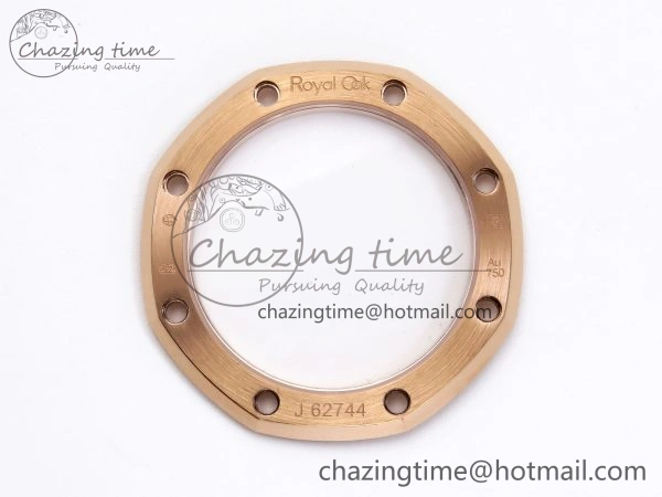 ZeroBulk ROYAL OAK 39MM 15202 RG IPF 1:1 BEST EDITION BLACK DIAMONDS DIAL ON RG BRACELET A 4501