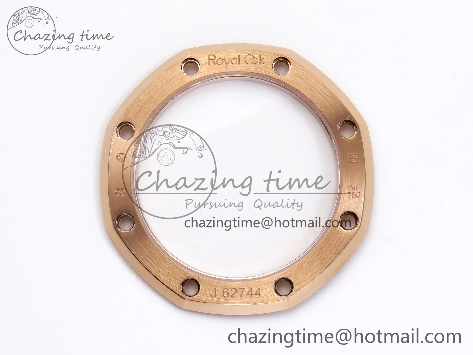 ZeroBulk ROYAL OAK 39MM 15202 RG IPF 1:1 BEST EDITION BLACK DIAMONDS DIAL ON RG BRACELET A 4501