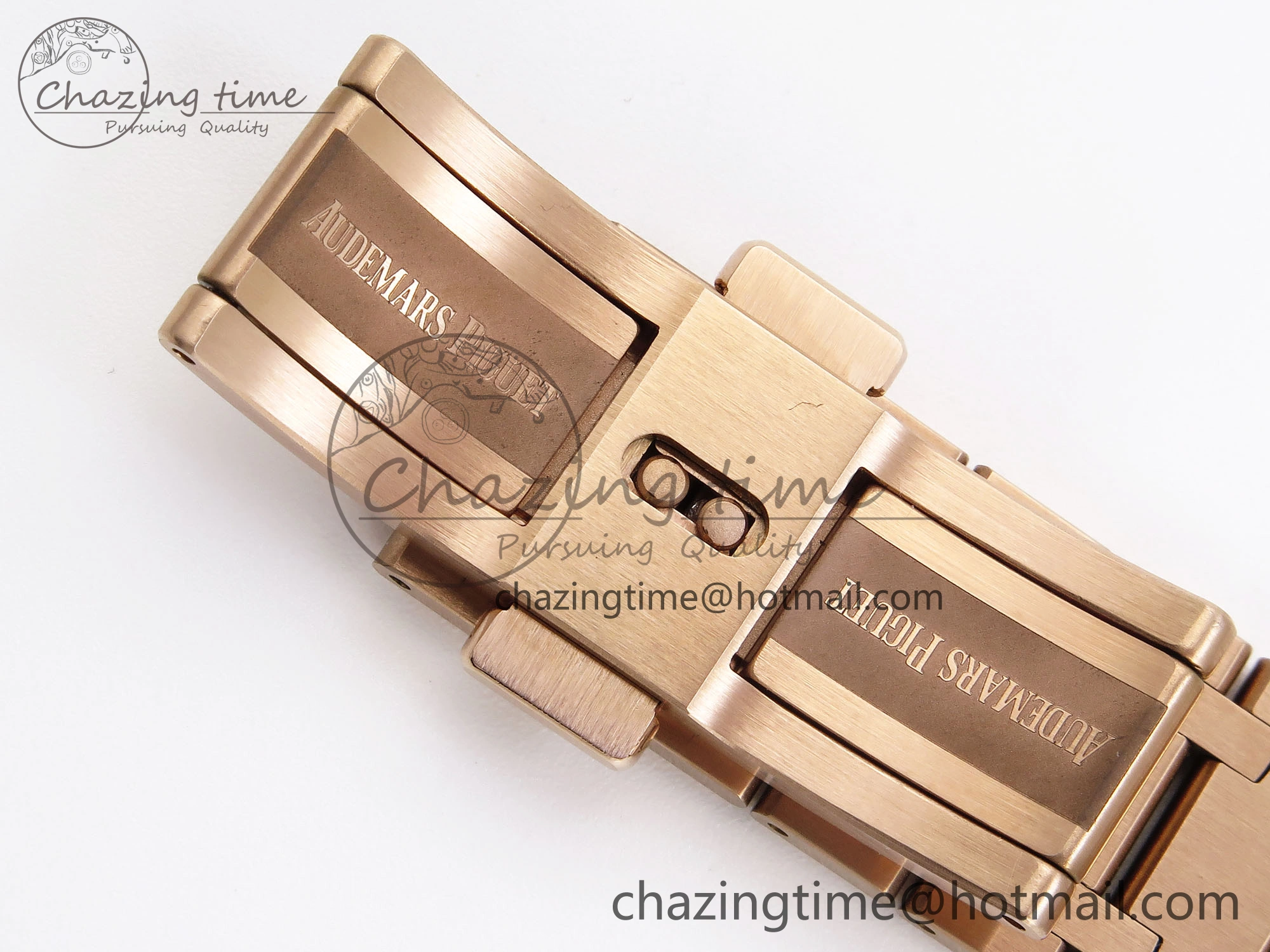ZeroBulk ROYAL OAK 39MM 15202 RG IPF 1:1 BEST EDITION BLACK DIAMONDS DIAL ON RG BRACELET A 4501