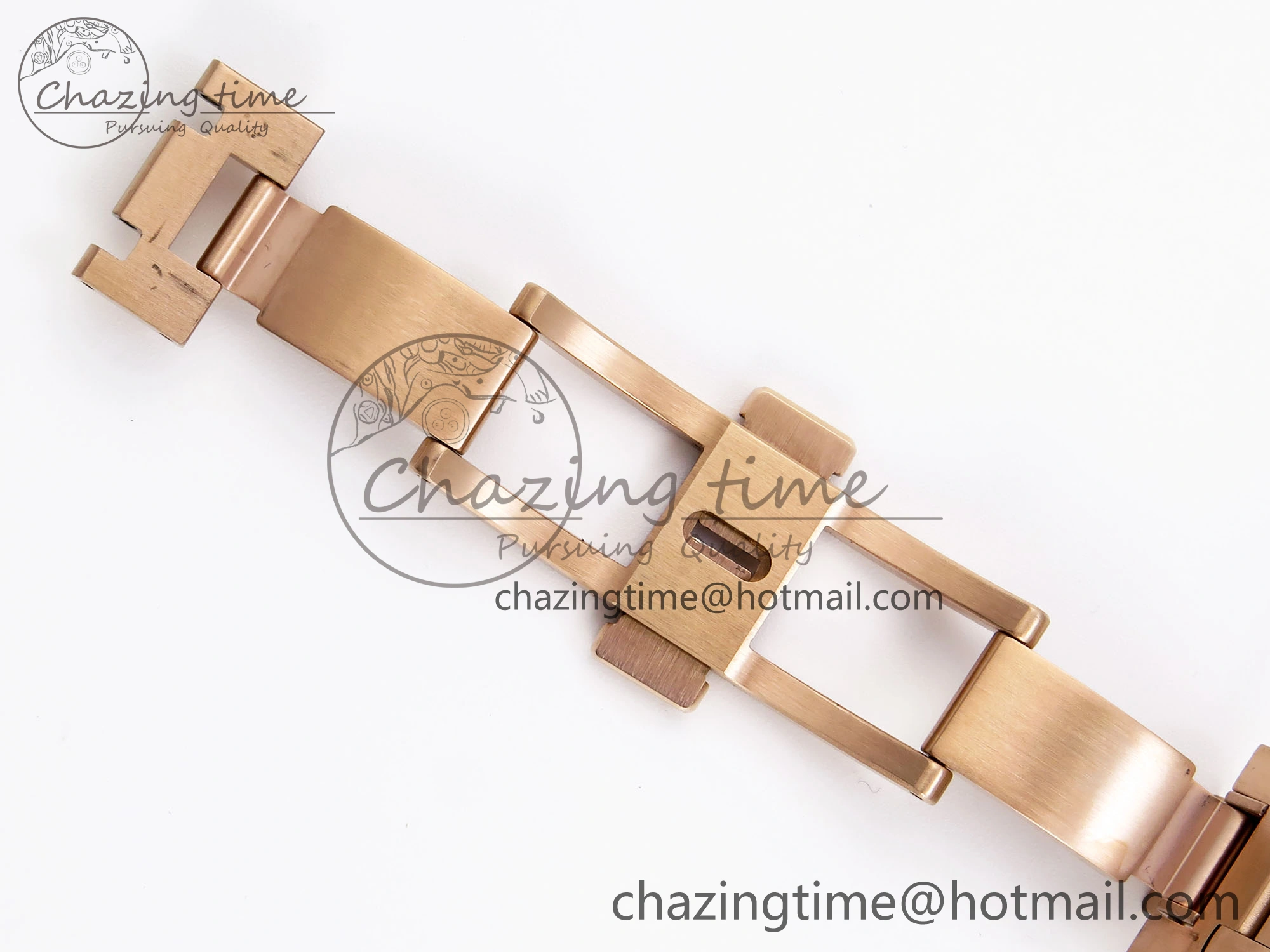 TravelReady ROYAL OAK 39MM 15202 RG IPF 1:1 BEST EDITION BLUE TEXTURED DIAL ON RG BRACELET A 4502