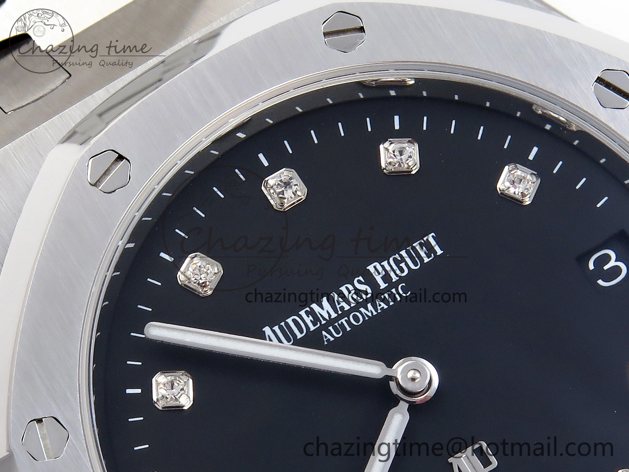 Refined ROYAL OAK 39MM 15202 SS IPF 1:1 BEST EDITION BLACK DIAL ON SS BRACELET A 4498