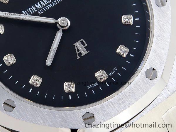 Refined ROYAL OAK 39MM 15202 SS IPF 1:1 BEST EDITION BLACK DIAL ON SS BRACELET A 4498