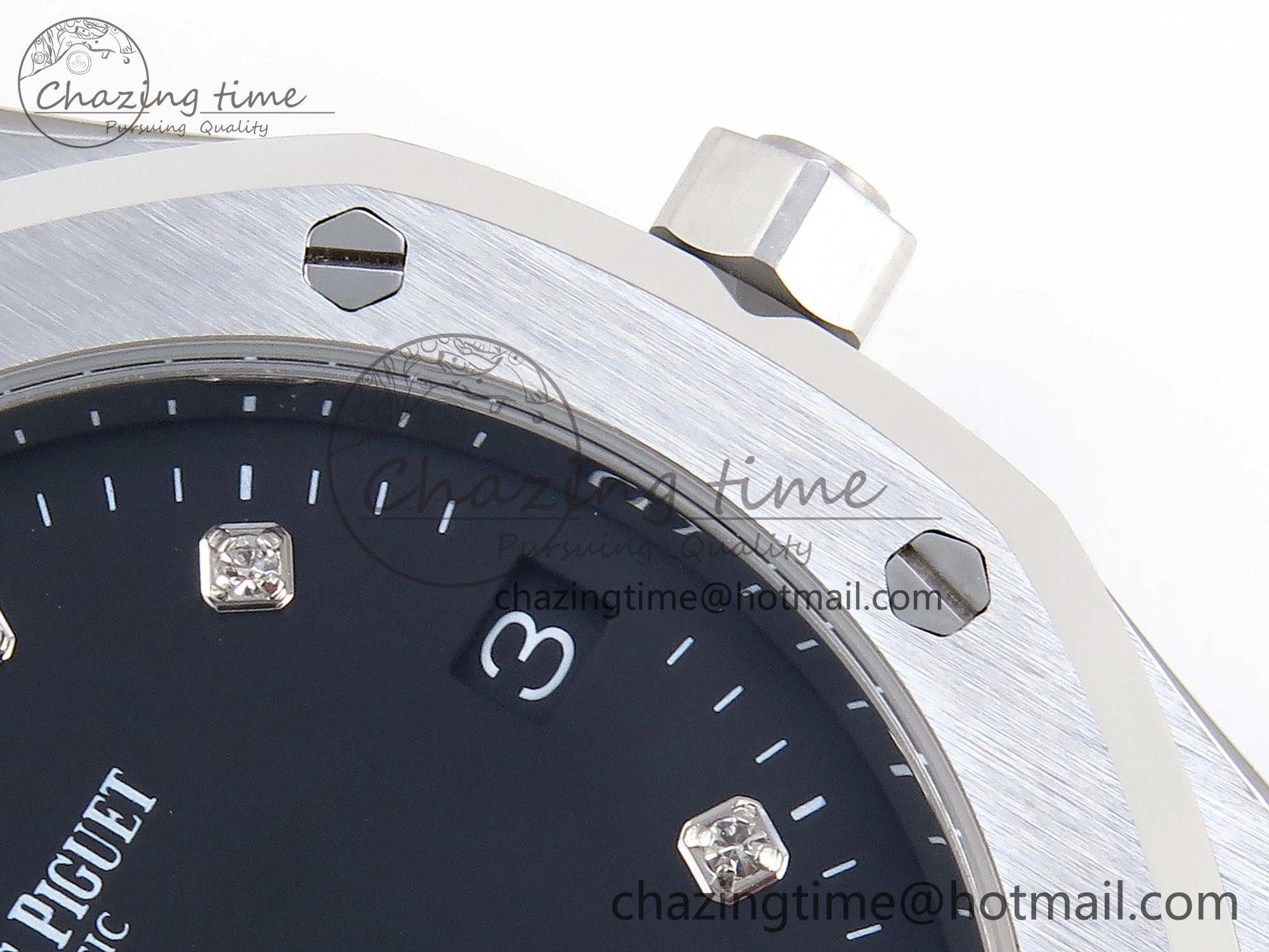 Refined ROYAL OAK 39MM 15202 SS IPF 1:1 BEST EDITION BLACK DIAL ON SS BRACELET A 4498