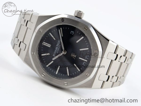 Lightweight ROYAL OAK 39MM 15202 SS IPF 1:1 BEST EDITION BLUE TEXTURED DIAL ON SS BRACELET A 4497
