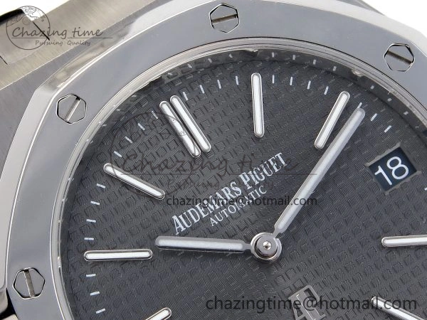 UrbanStyle ROYAL OAK 39MM 15202 SS IPF 1:1 BEST EDITION GRAY TEXTURED DIAL ON SS BRACELET A 4496