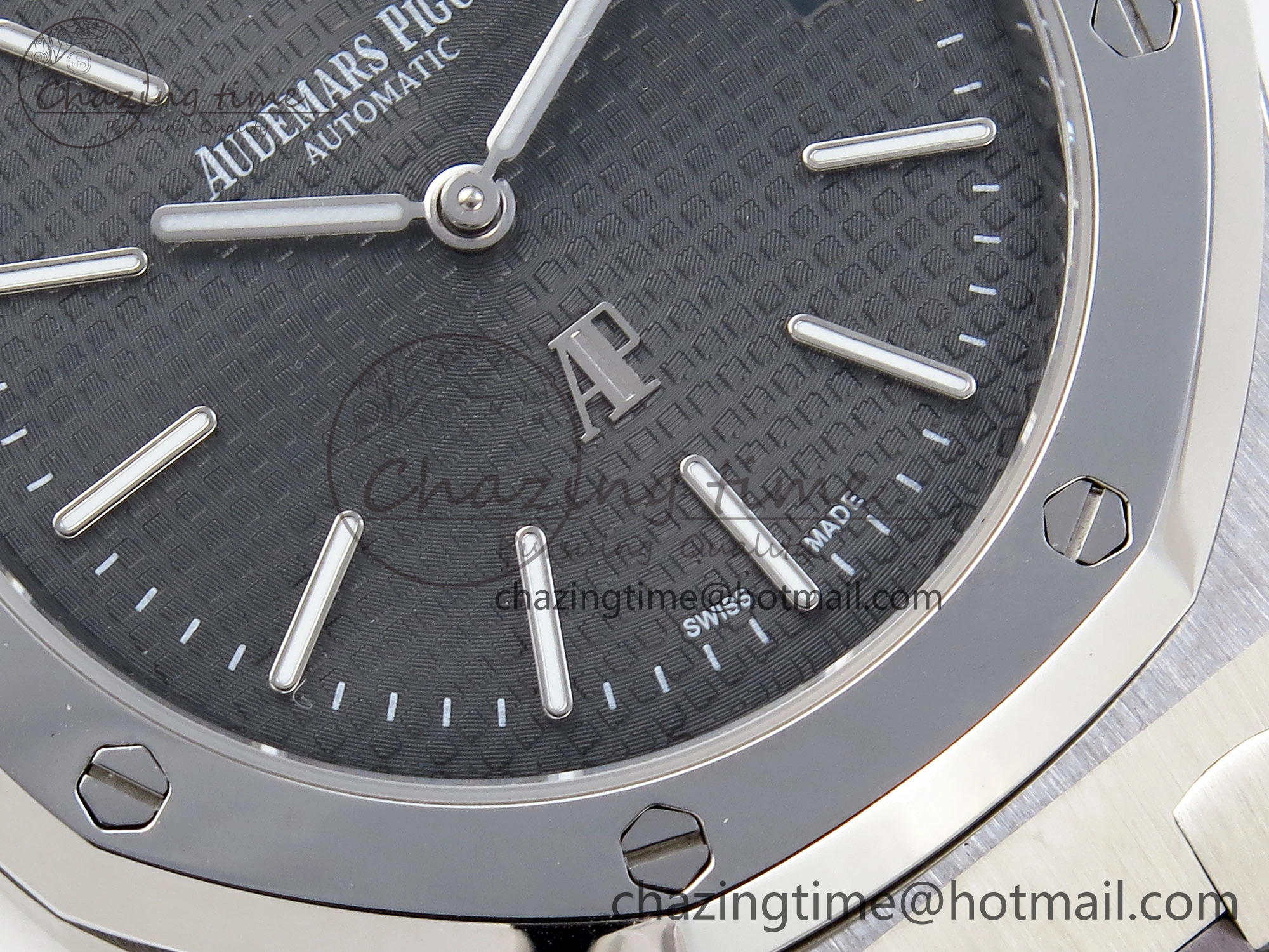 UrbanStyle ROYAL OAK 39MM 15202 SS IPF 1:1 BEST EDITION GRAY TEXTURED DIAL ON SS BRACELET A 4496