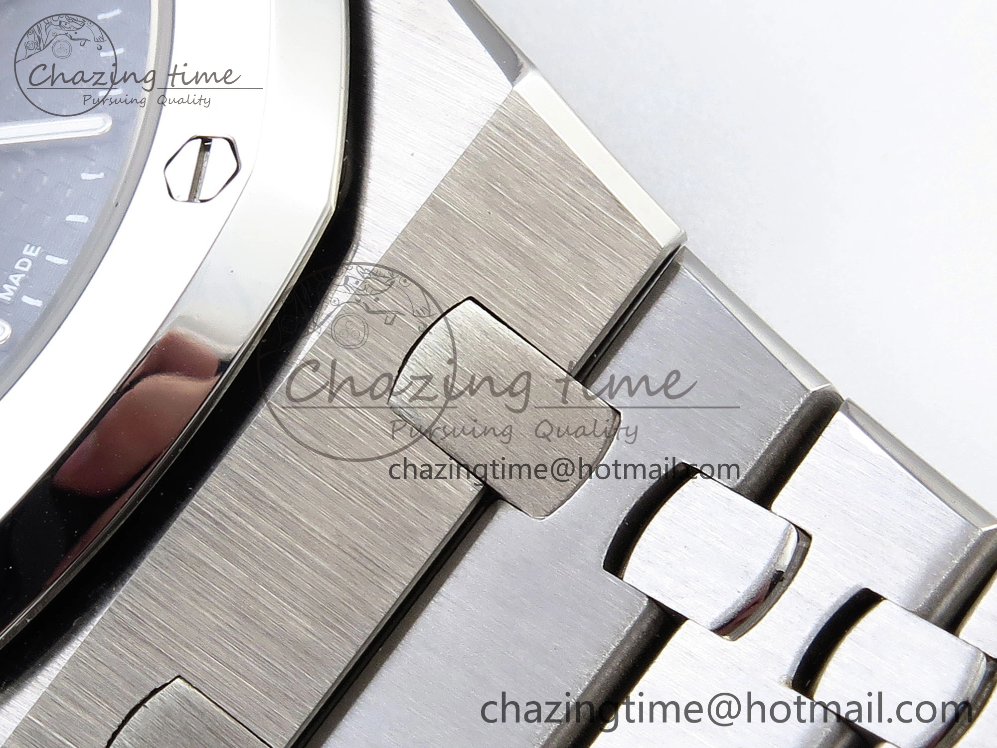 UrbanStyle ROYAL OAK 39MM 15202 SS IPF 1:1 BEST EDITION GRAY TEXTURED DIAL ON SS BRACELET A 4496